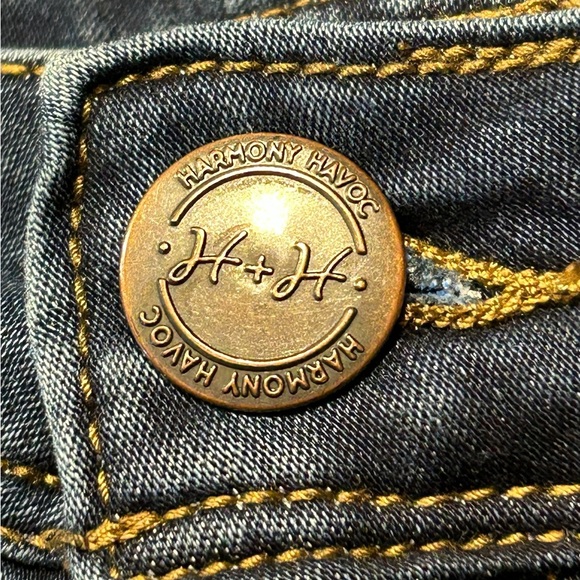 Embroidered H & H - Harmony and Havoc jeans - Picture 2 of 10